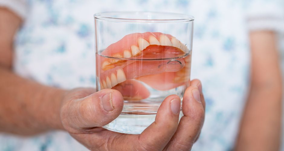 How to Clean Dentures at Night